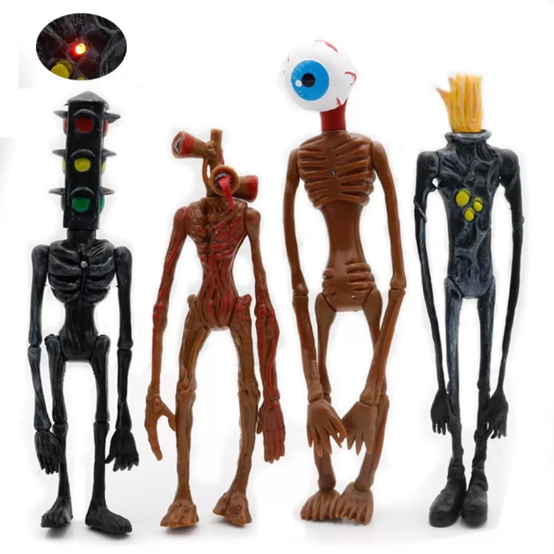 Rainbow Snail Action Figure Set - 4pcs PVC Model Dolls, Brown, RS20240