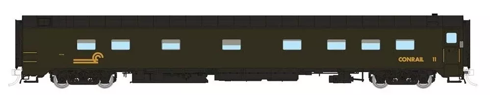 Rapido 104110 HO Scale 10-5 Sleeper Conrail 11 - Pullman Green