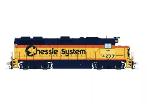 Rapido Trains 39509 HO EMD GP39 CSX Chessie Patch 4283 - DCC & Sound