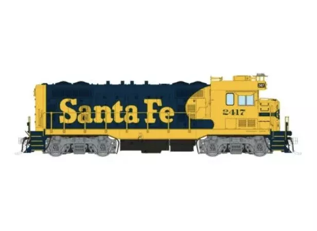 Rapido Trains 70102 HO ATSF Square Cab CF7 Santa Fe - Warbonnet 2428 - DC