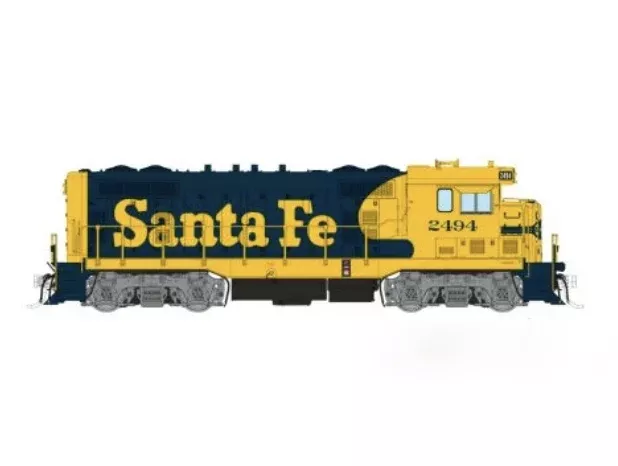 Rapido Trains 70109 HO ATSF Round Cab CF7 Santa Fe - Warbonnet 2494 - DC