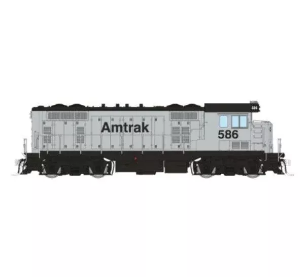 Rapido Trains 70123 HO ATSF Square Cab CF7 Amtrak - Silver Non-revenue 586 - DC