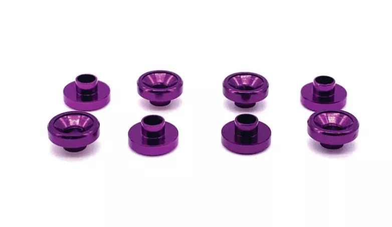 Reefs RC (155)Purple Aluminum Servo Washers (8 Pack)