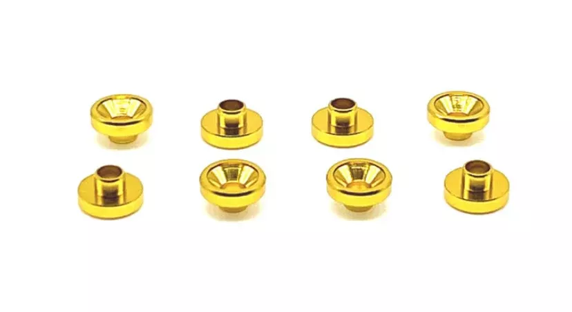 Reefs RC (172) Gold Aluminum Servo Washers (8 Pack)
