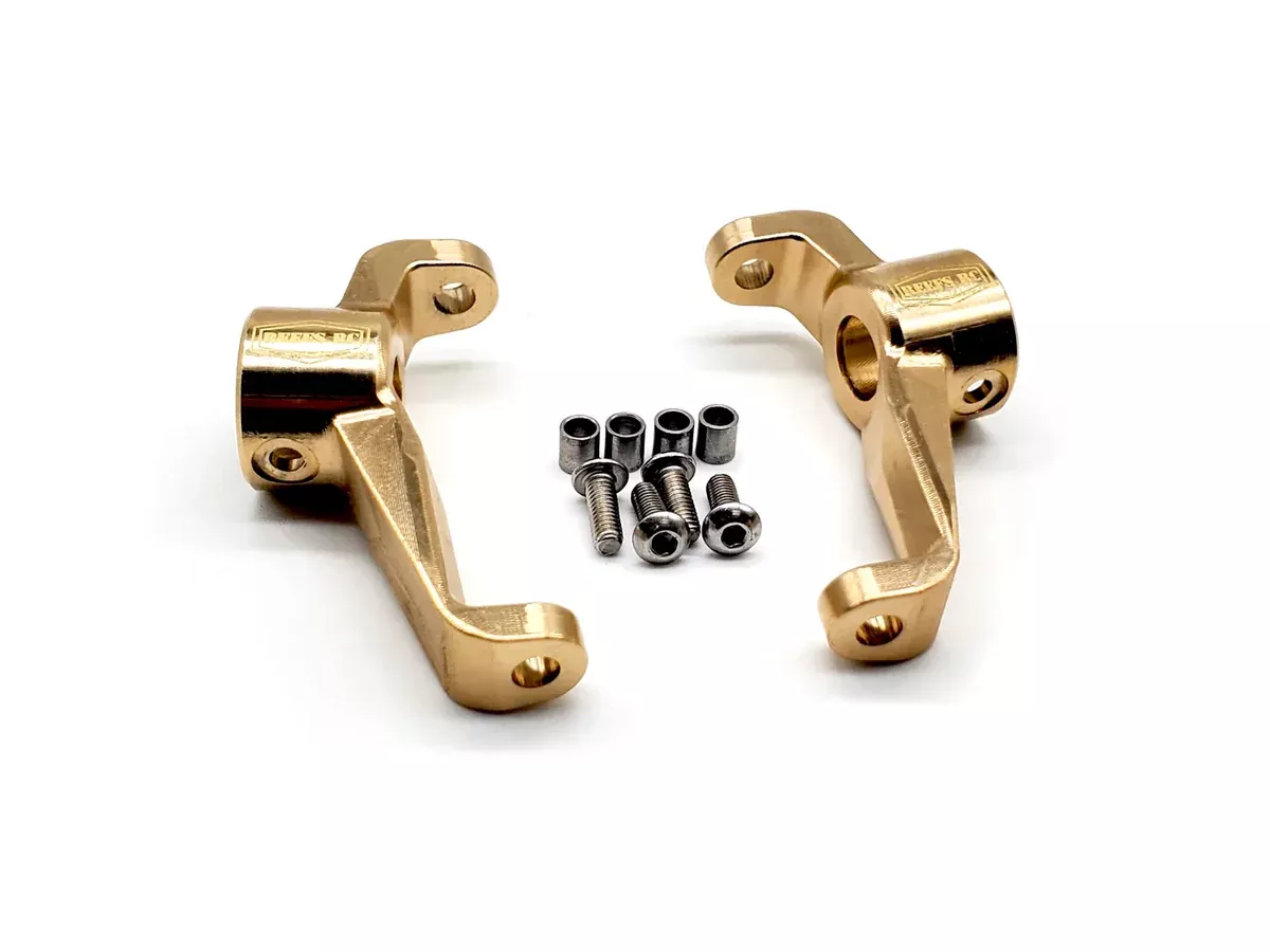 Reefs RC (174) Brass Front Portal C-Hubs for Axial SCXPro