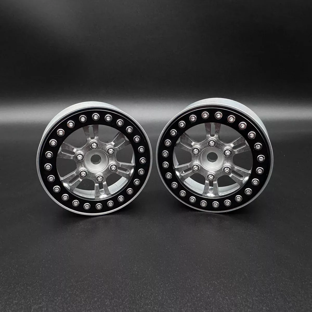 Reefs RC SEHREEFS205 Blades 1.9" Beadlock Off-Road Crawler Wheels with Rings and Hardware