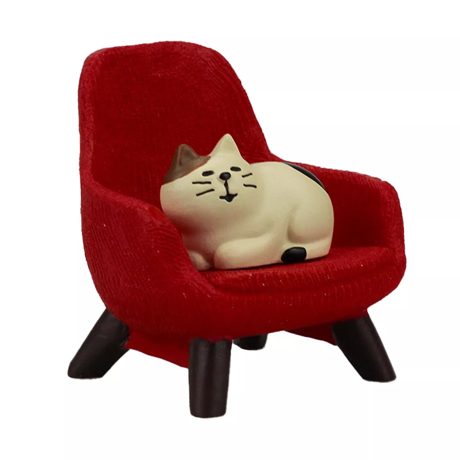 Refintural Miniature Cat Figurines With Small Sofa - Resin Mini Cat Fi