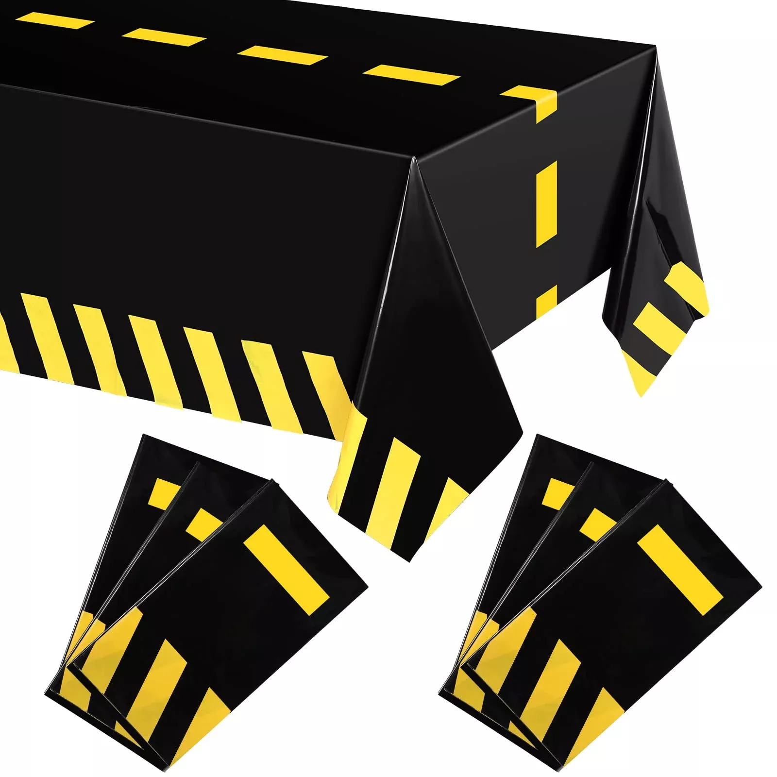 Remagr Construction Party Tablecovers, 6 Pack, 70.87x51.18