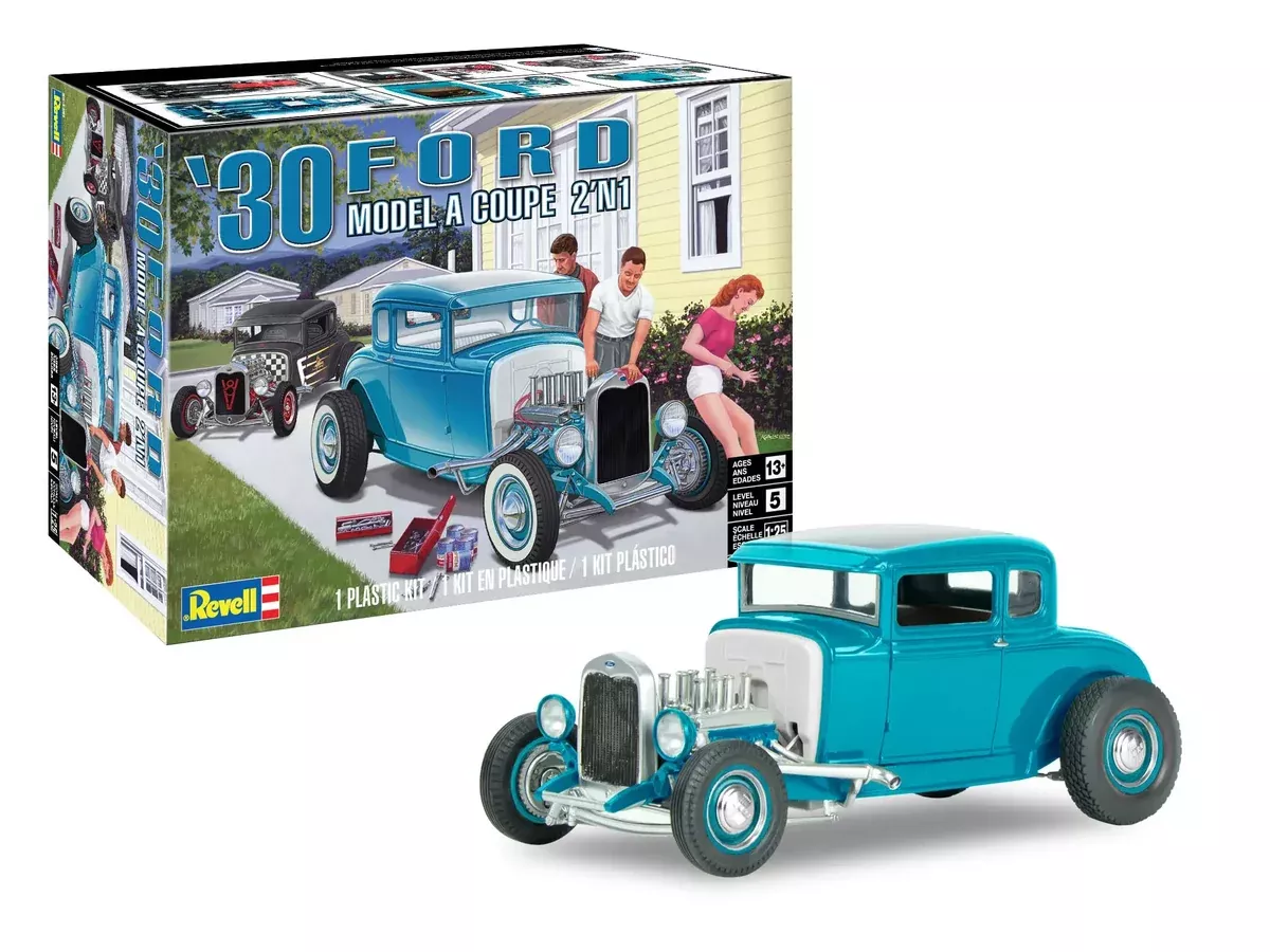 Revell 85-4464 1/25 '30 Ford Model A Coupe 2n1 Model Kit