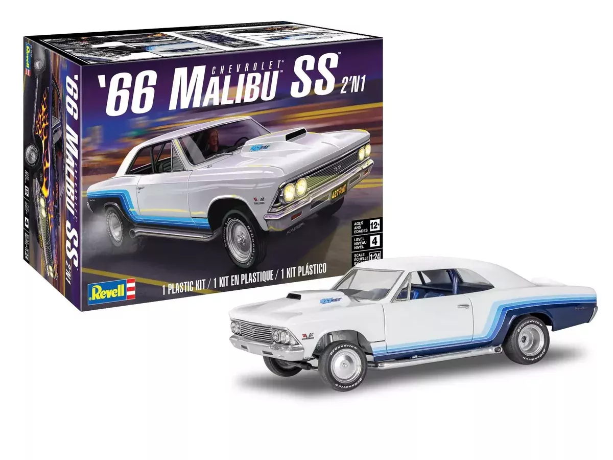Revell 85-4520 1/24 66' Chevy Malibu SS 2n1 Plastic Model Kit