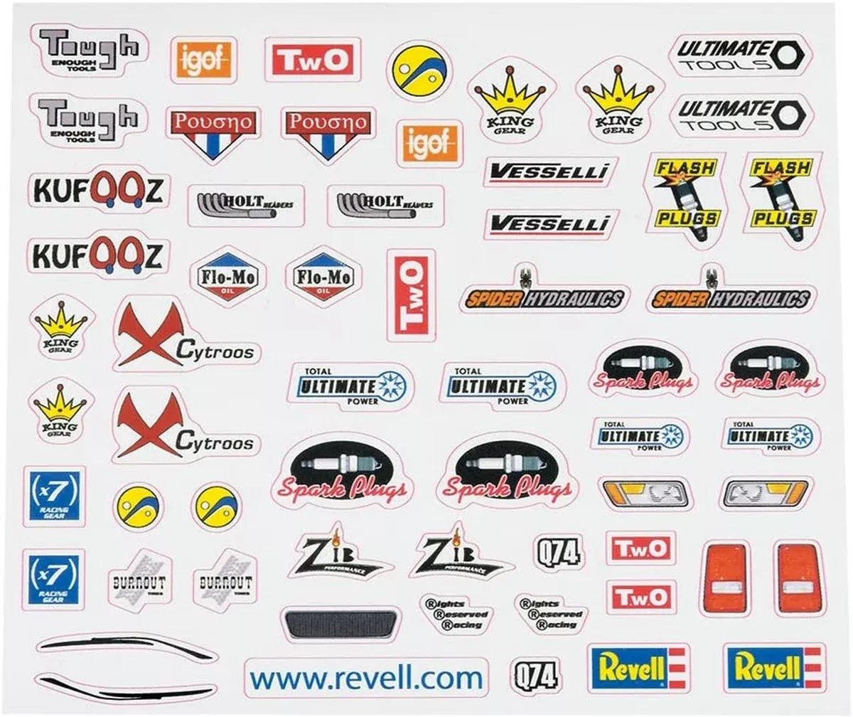 Revell 8678 BSA Pinewood Derby Decal Set F