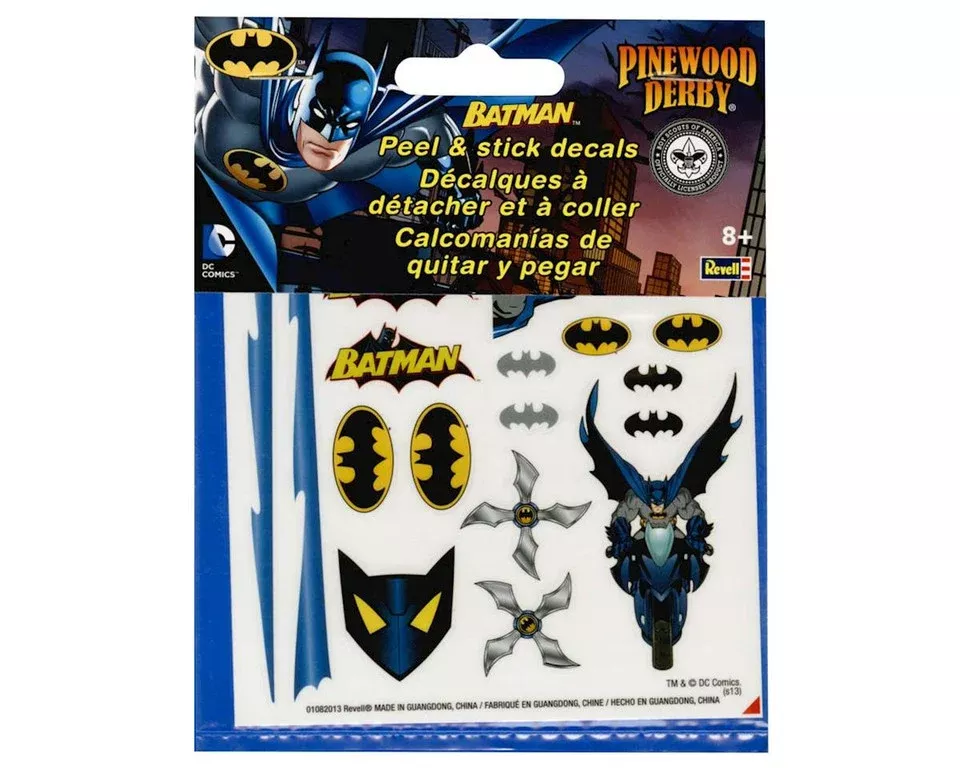 Revell 9405 BSA Pinewood Derby Peel & Stick Decal Batman