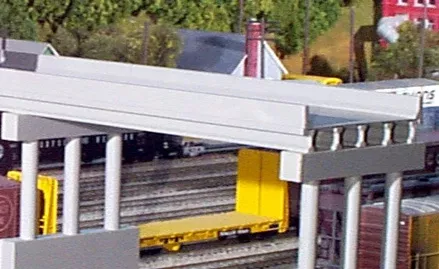 Rix Products 628-0161 N Scale 50' Modern Highway Overpass Deck Kit