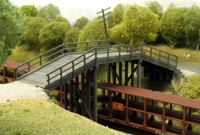 Rix Products 628-0200 HO Scale Rural Timber Overpass Kit