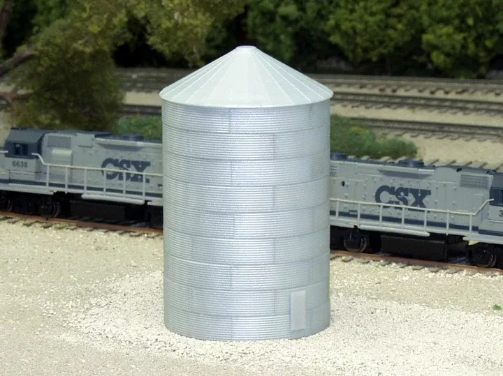 Rix Products 628-0704 N Scale 40' Corrugated Grain Bin Kit