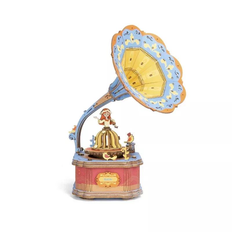 Rolife AM43 DIY Music Box - Vintage Gramophone