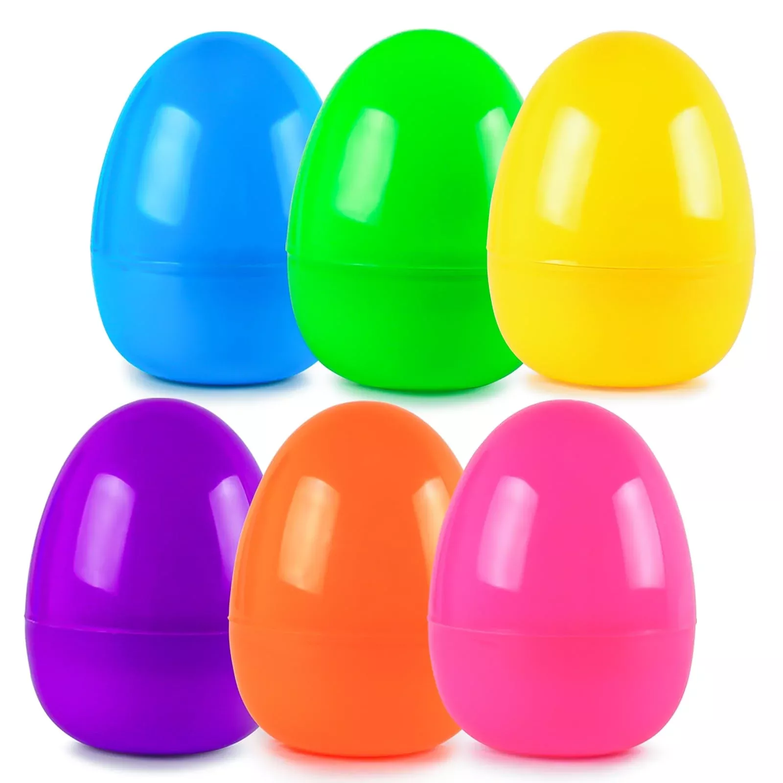 Rosaui 3.7 Easter Eggs, Set Of 24 | Colorful Empty Plastic Eggs | Cand