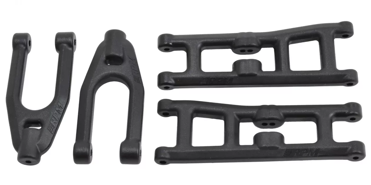 RPM 81392 Front Upper and Lower Control A-arms for Arrma Vorteks Raider Fury and Mojave