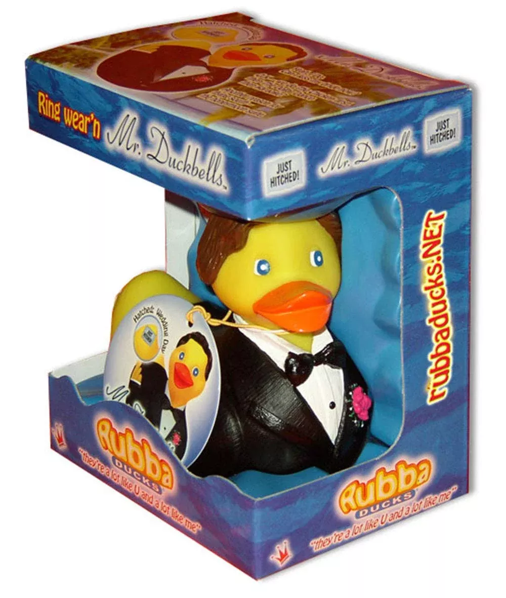 Rubba Ducks Groom Duck - Wedding Rubber Duck Gift Box Collectible