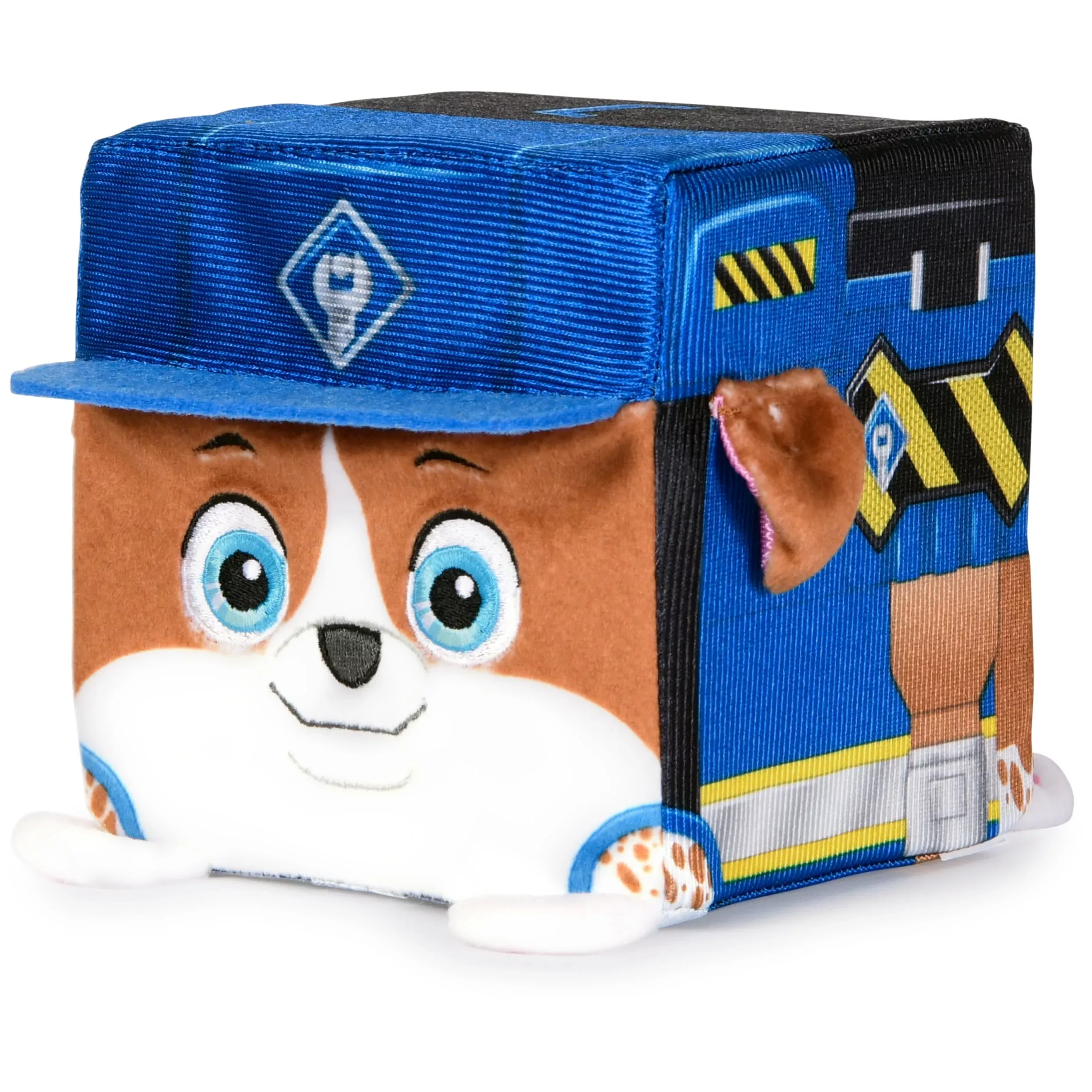 Rubble & Crew Plush Toy Wheeler 4" Cube-Shaped Stuffed Animal