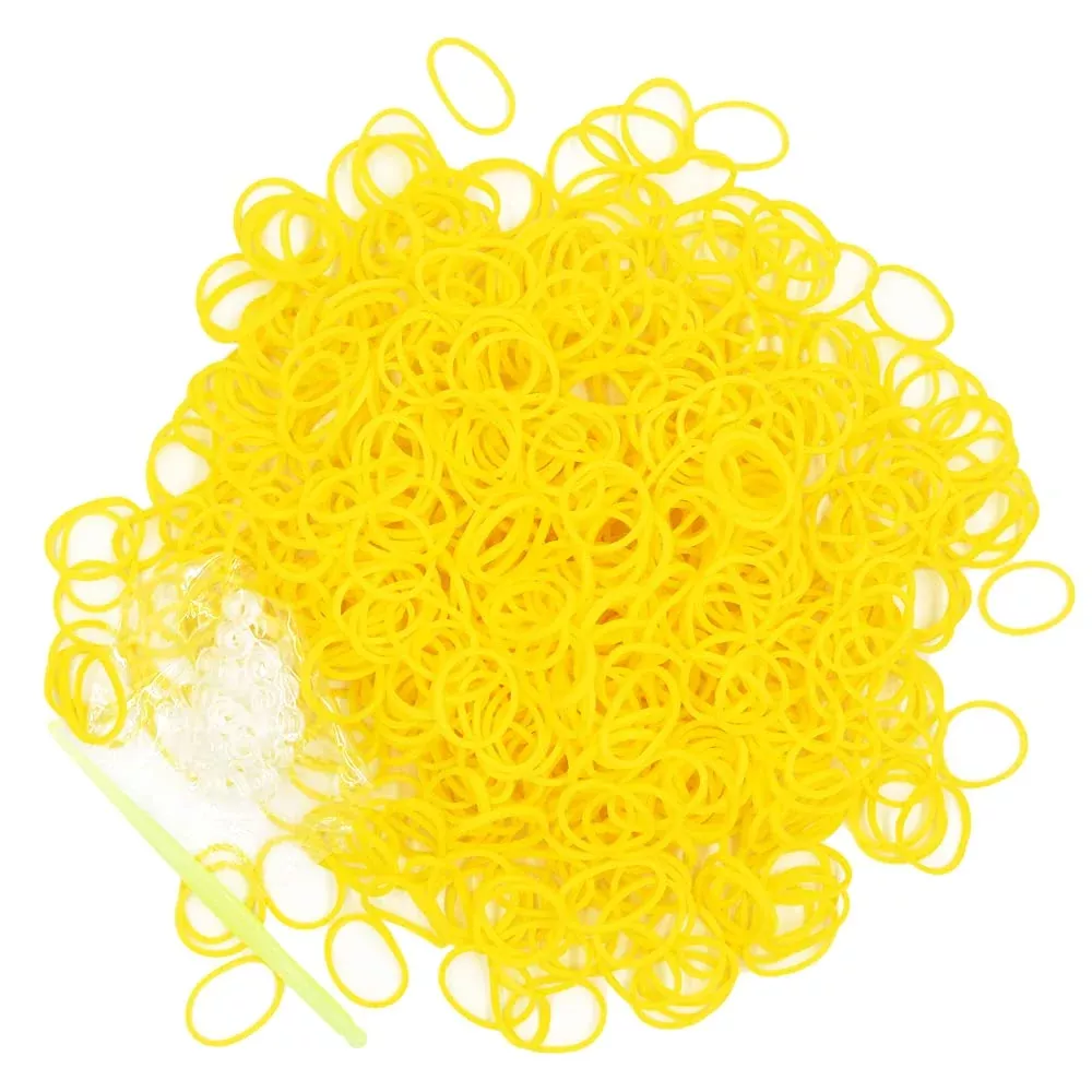 Salome Idea Rubber Loom Bands Kit 3030 Pieces Yellow Arts & Crafts