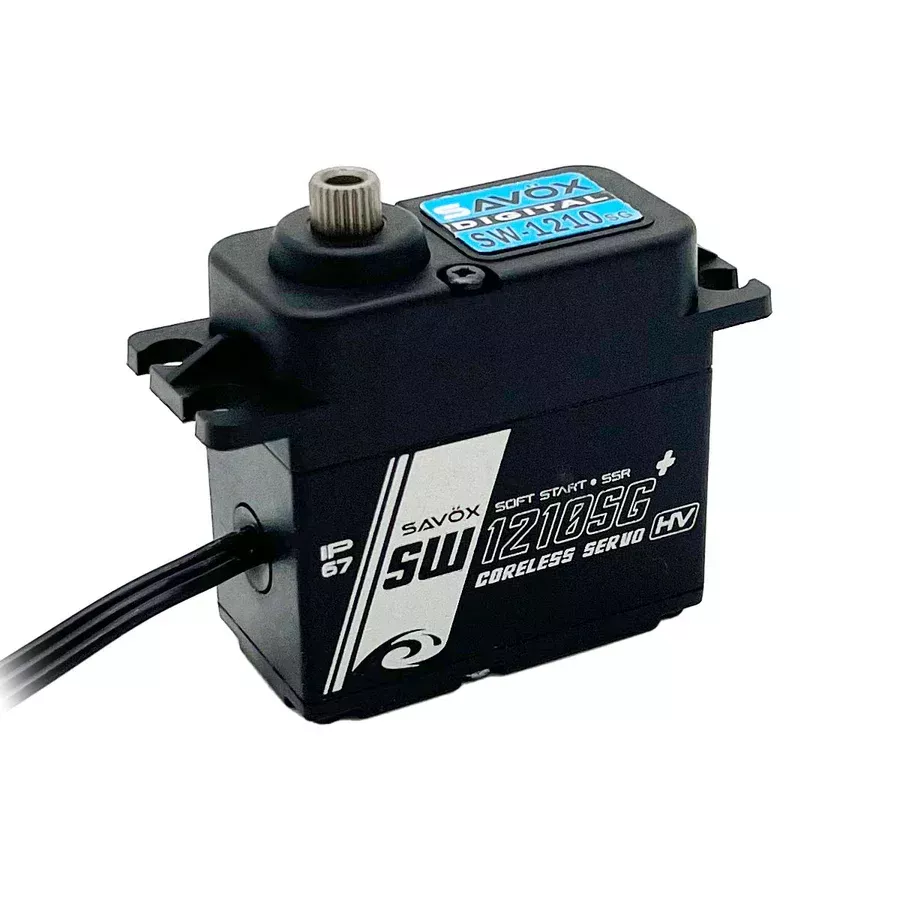 Savox SW1210SGP-BE Waterproof High Voltage Coreless Digital Servo with Soft Start - Black Edition