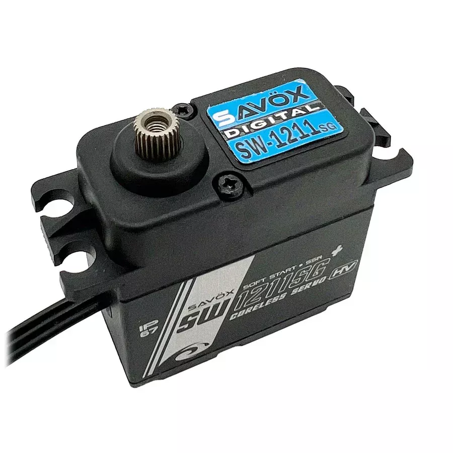 Savox SW1211SGP-BE Waterproof High Voltage Digital Servo - Black Edition