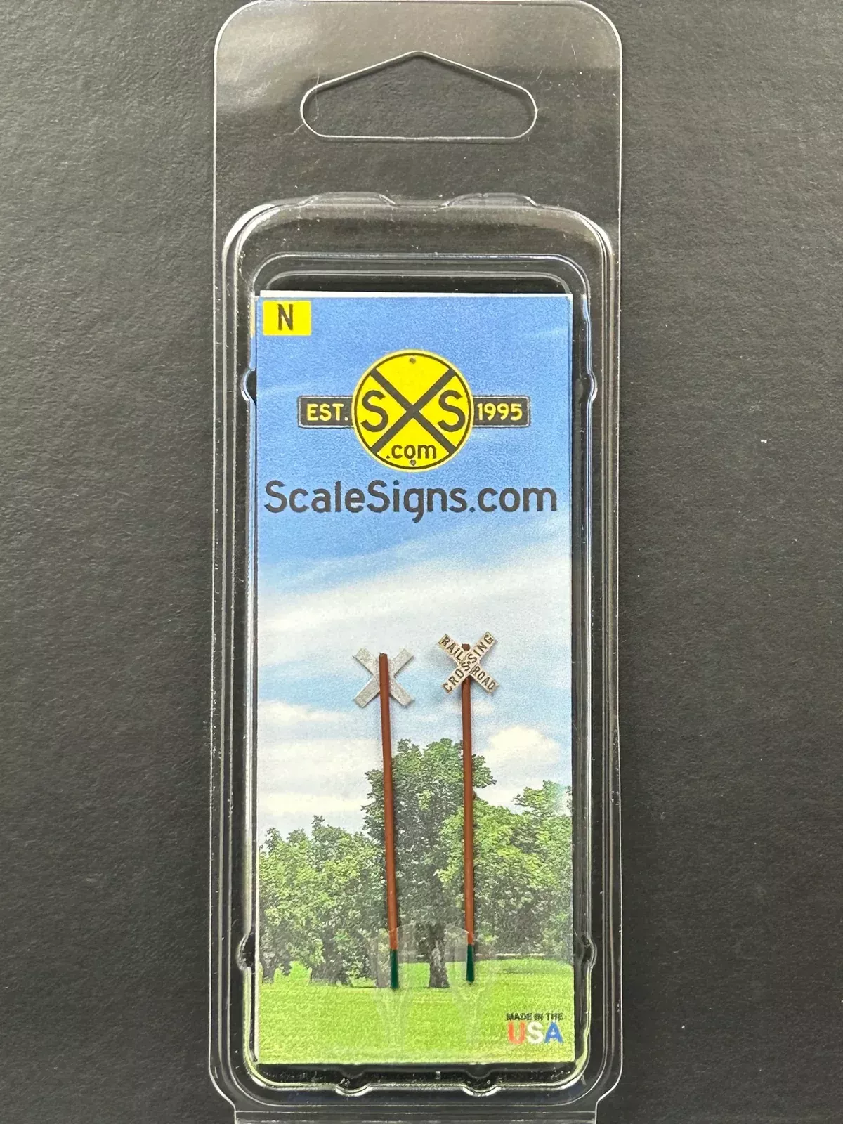 ScaleSigns N-2008C N Scale Crossbucks - Distressed
