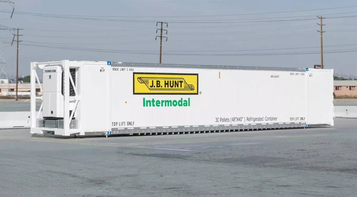 ScaleTrains 11710 HO Scale CIMC 53' Reefer Container JB Hunt JBRU 3 Pack #2