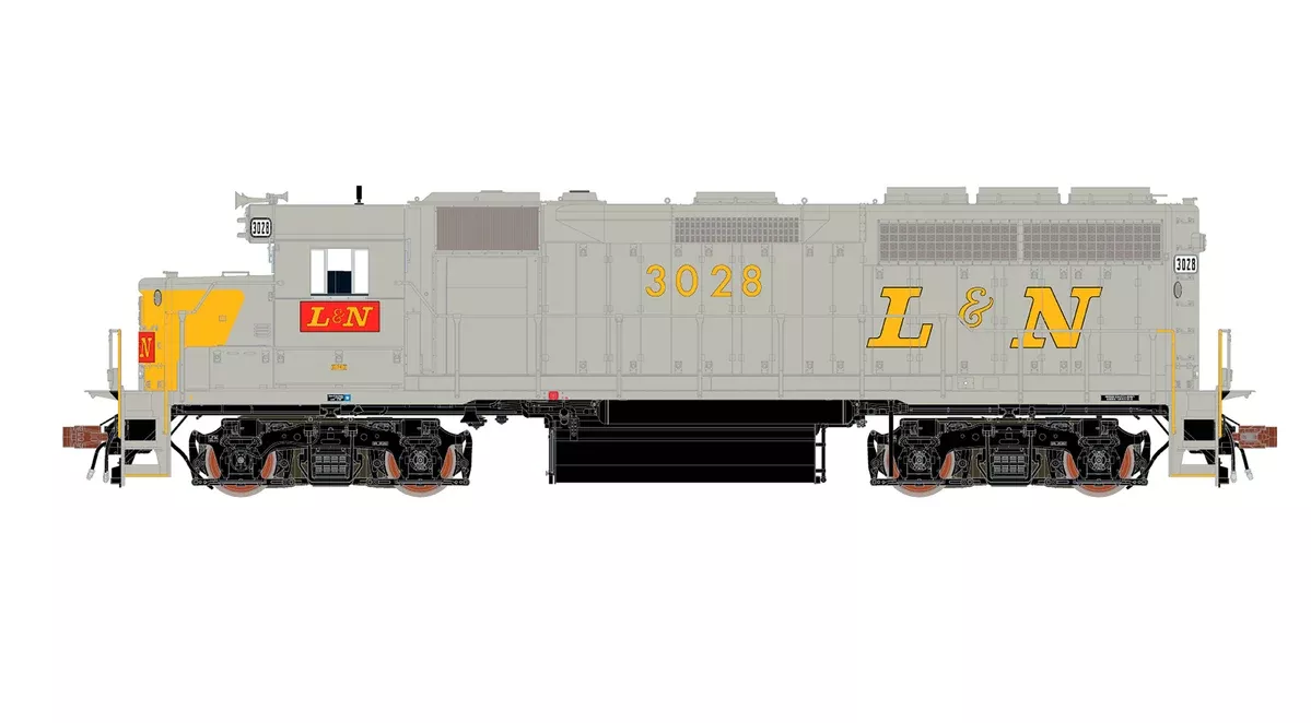 ScaleTrains Rivet 40198 HO Scale EMD GP40 Phase Ia2 L&N 3028