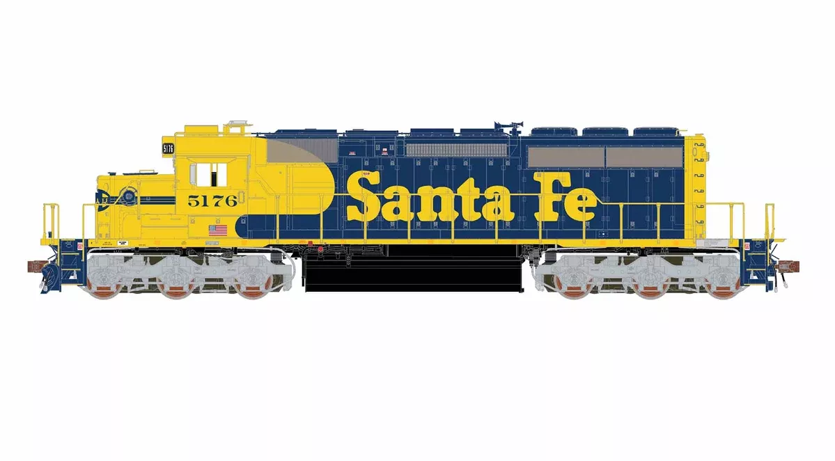 ScaleTrains Rivet 40742 HO Scale EMD SD40-2 Santa Fe ATSF 5176 - DC