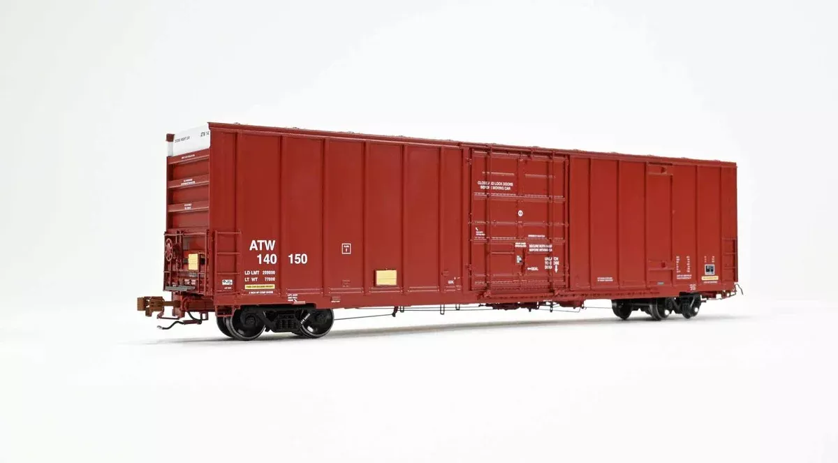 ScaleTrains Rivet 40989 HO Scale Trinity 60' 7500 12' Plug-Door High-Cube Boxcar Atlantic & Western ATW 140150
