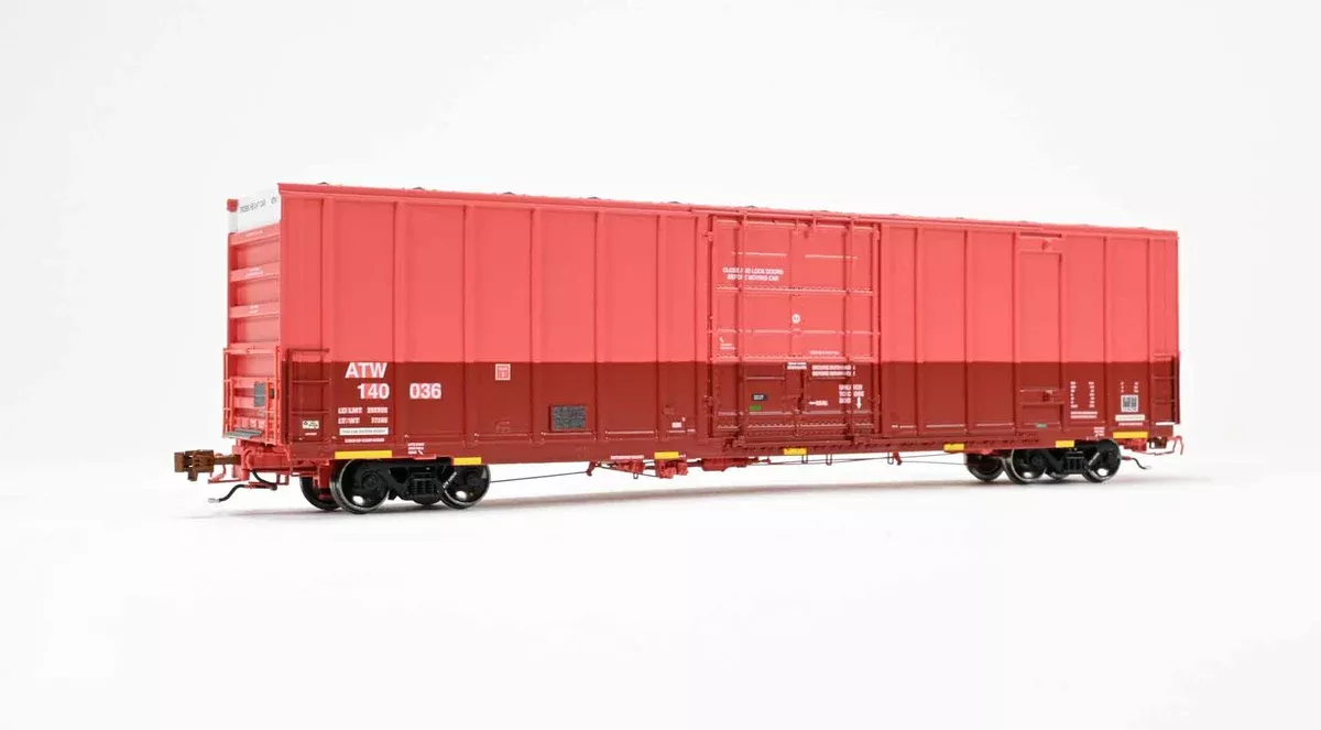 ScaleTrains Rivet 40991 HO Scale Trinity 60' 7500 12' Plug-Door High-Cube Boxcar Atlantic & Western ATW 140036 (Patched)