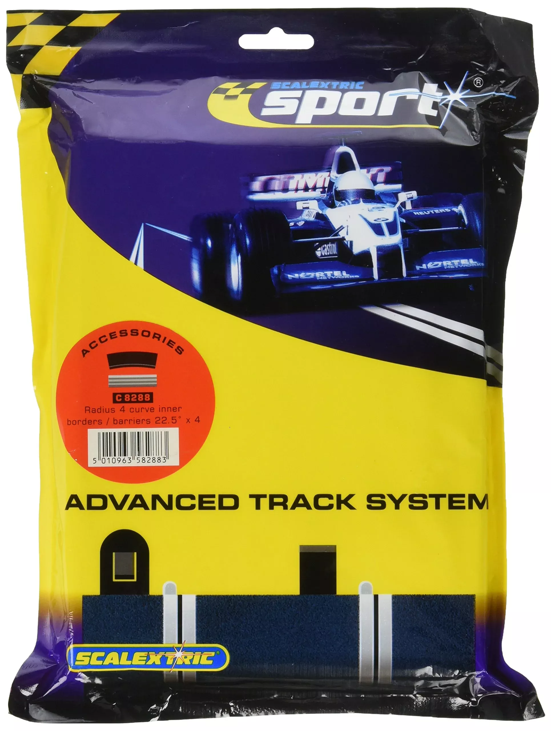 Scalextric Track Inner R4 Black Border & Barrier For C8234 1:32Nd Scal
