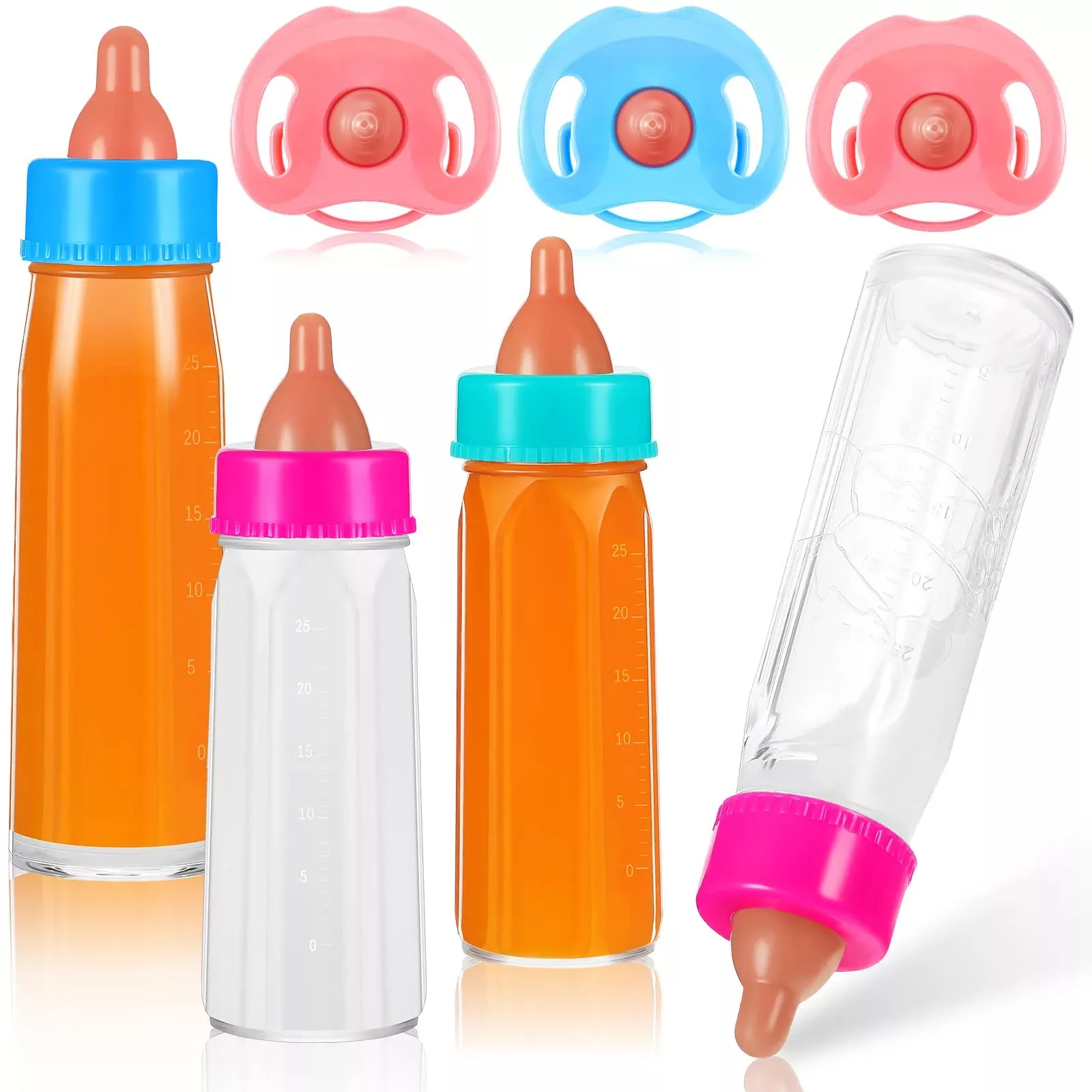 Seematn Doll Accessories Set - 7 Pieces, Medium, Transparent with Accents