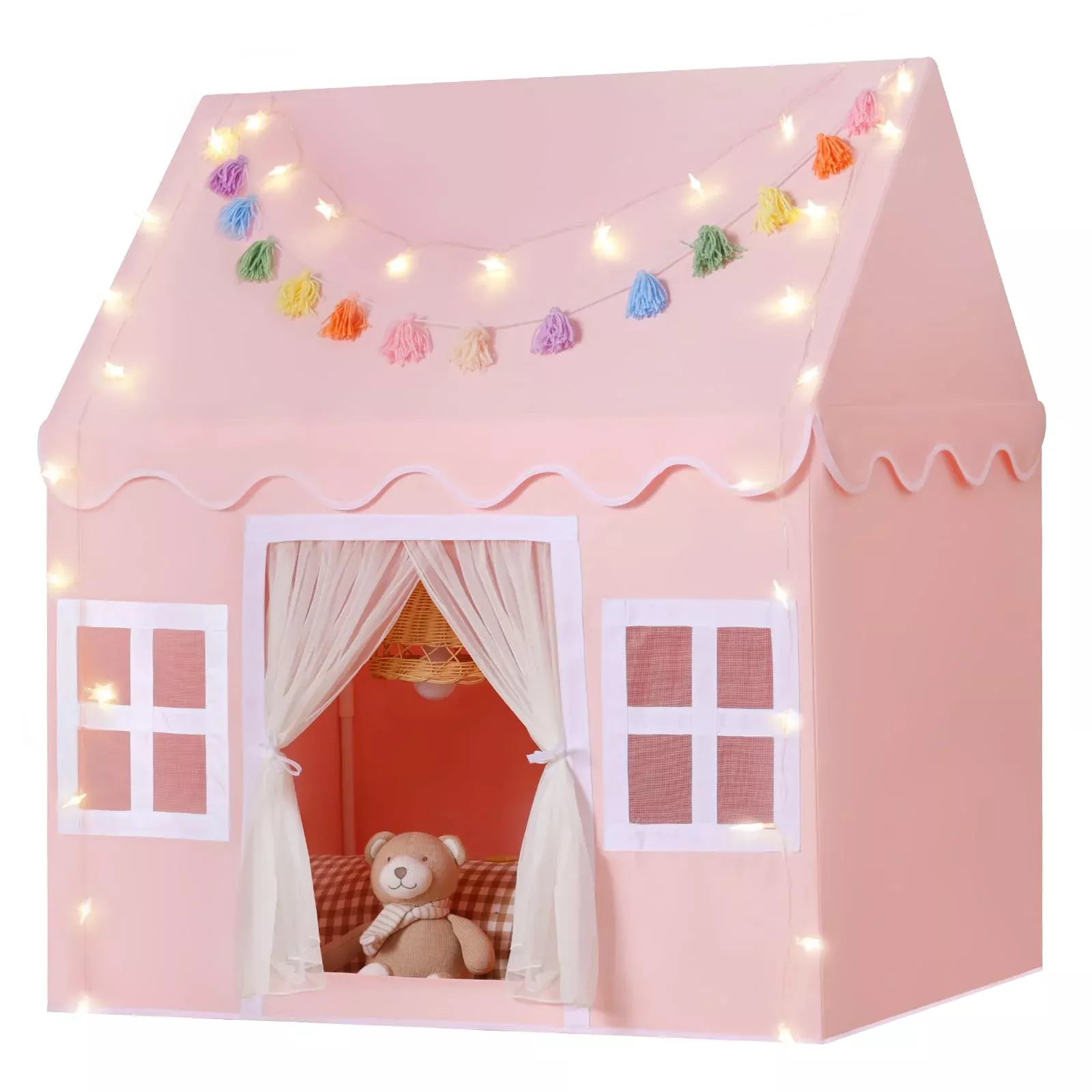 SENODEER Kids Play Tent Small Pink Easy Assembly for Indoor/Outdoor