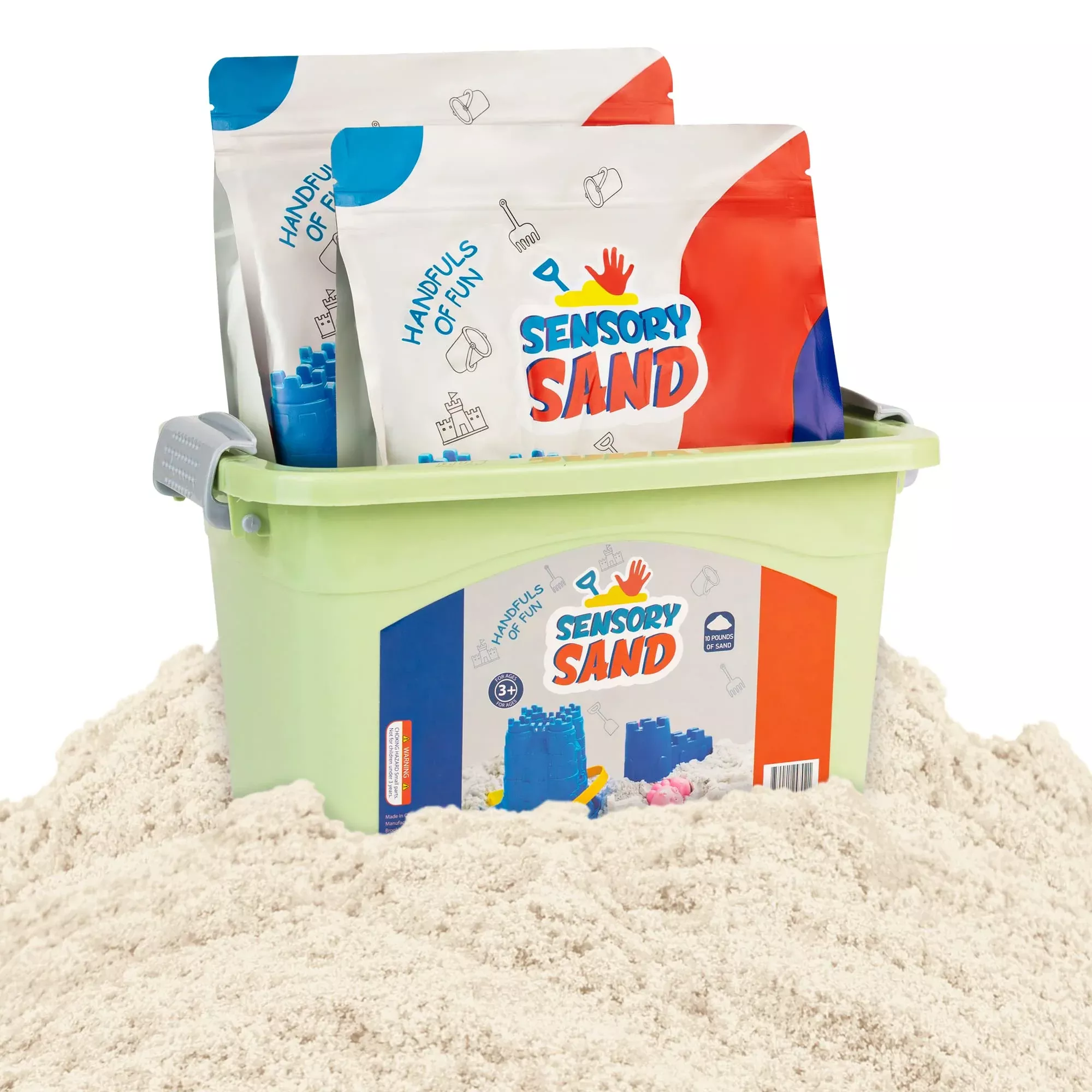 Sensory Sand White Sand Bulk Refill 10 Pounds Of White