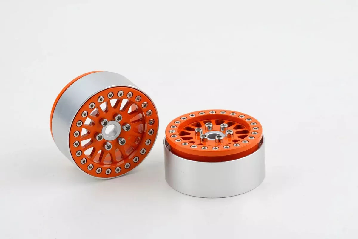 Shift RCS Orange Maverick 1.9" Beadlock Wheels (1 Pair)