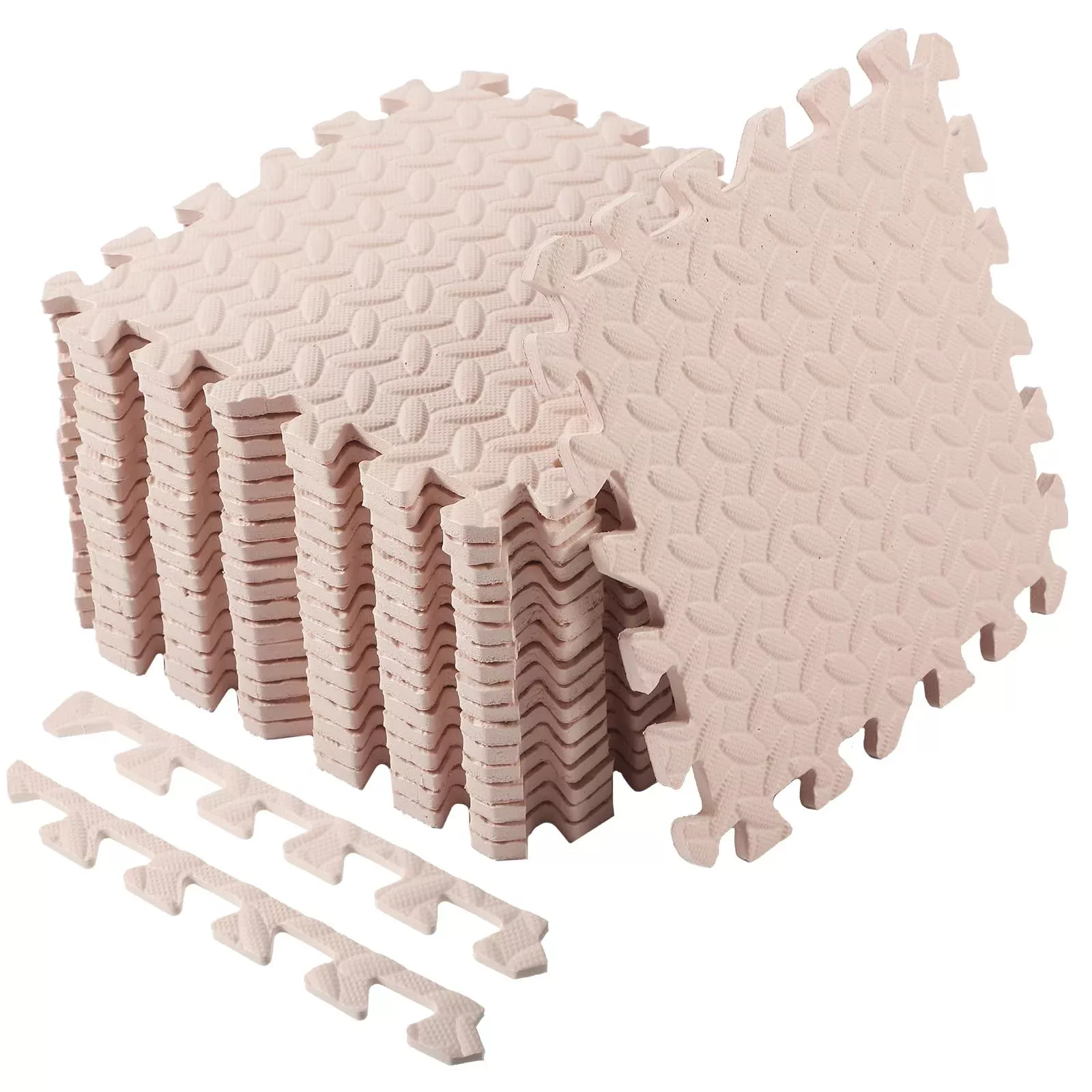 Shihanee Foam Mats for Home Decor, Beige, 11.8x11.8