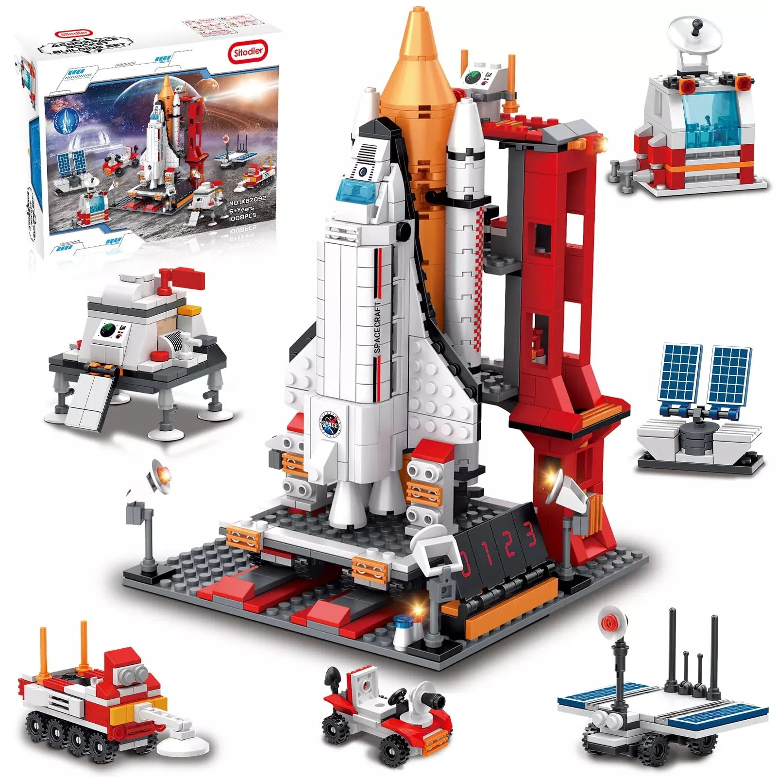 Sitodier Space Shuttle Building Block Set - 1008 Pieces, 19x28x
