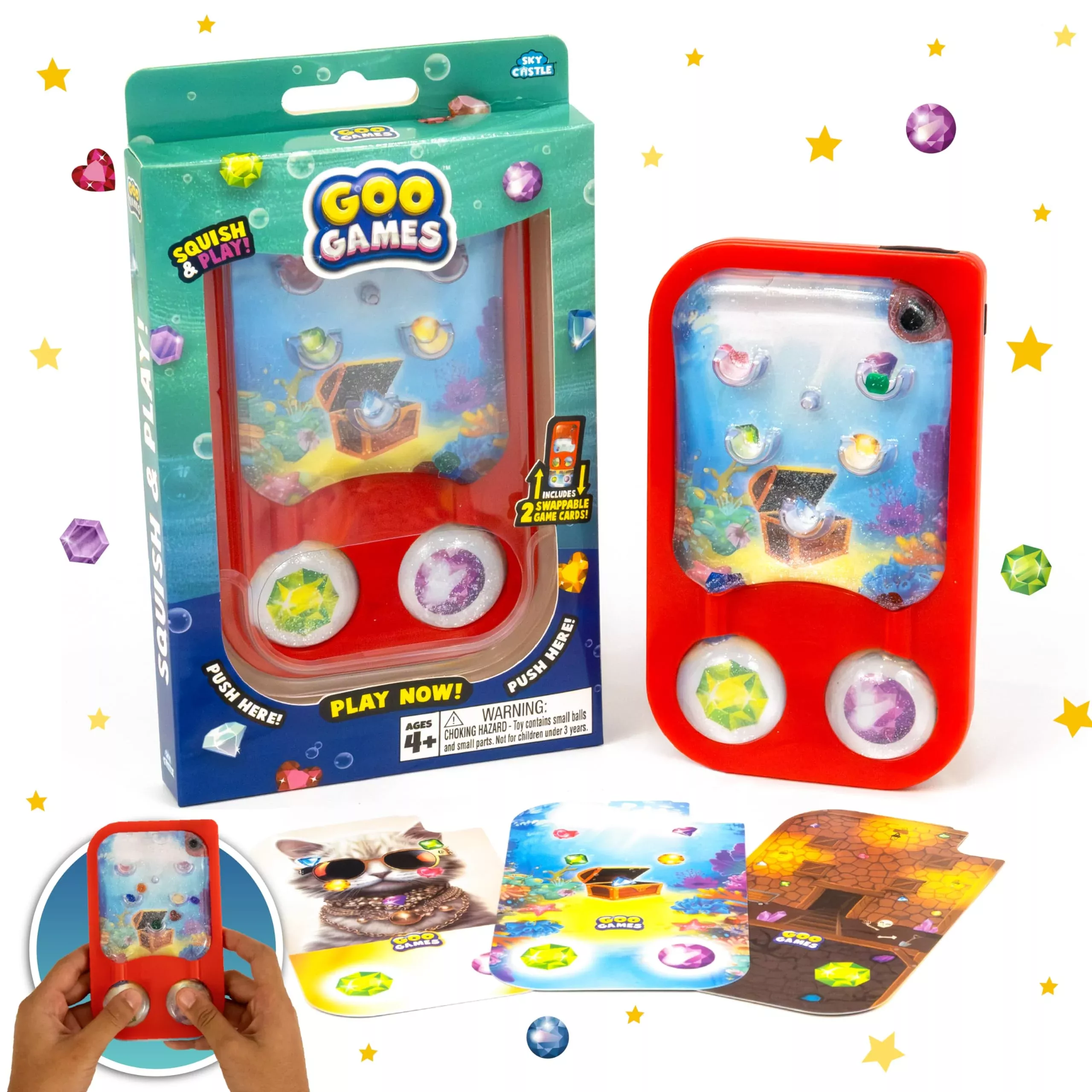 Sky Castle GooGames Hand-Held Water Game - Medium Non-Toxic Glitter Fu
