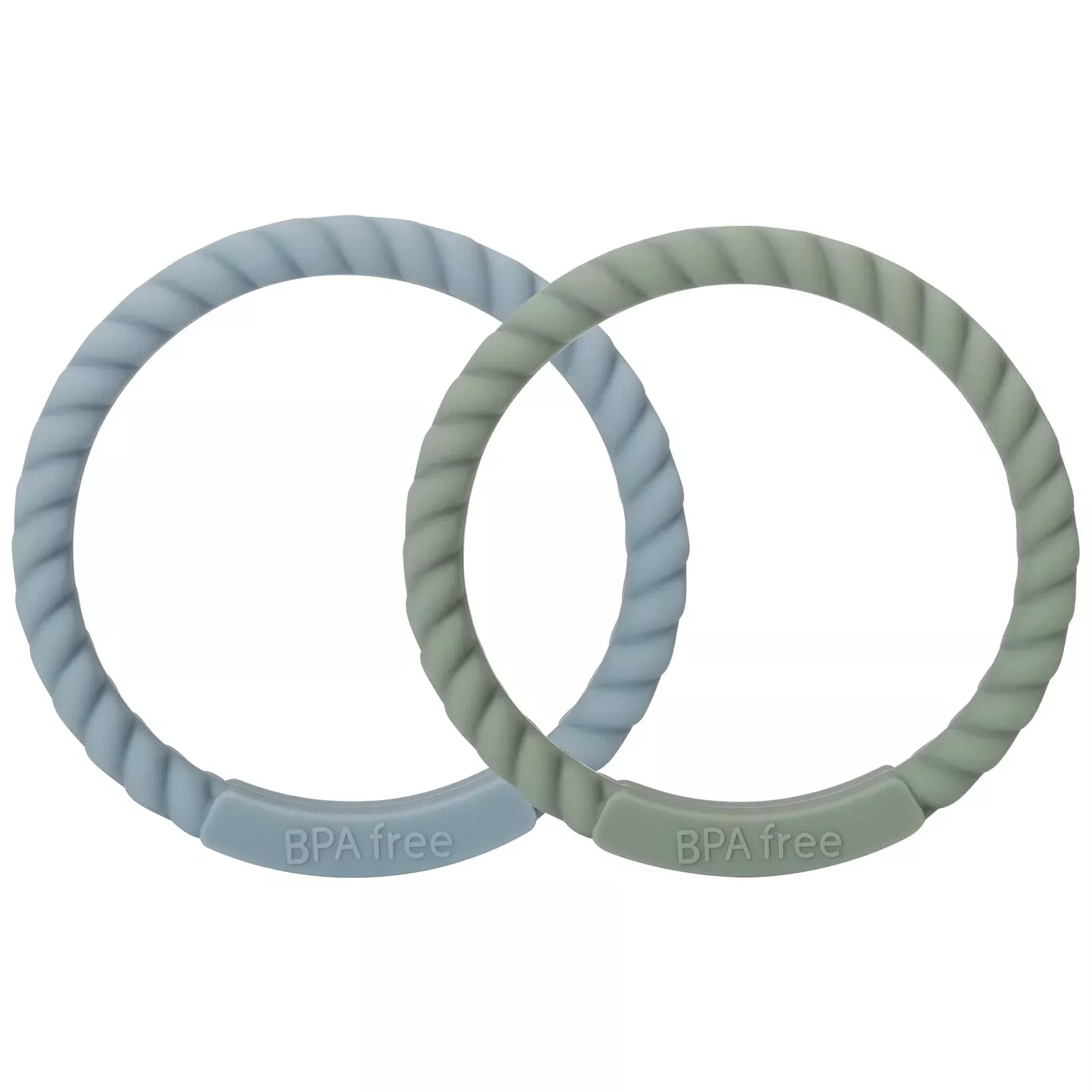 Socub Silicone Baby Teether Toy, 4 Pack Bpa Free Soft Silicone Teether