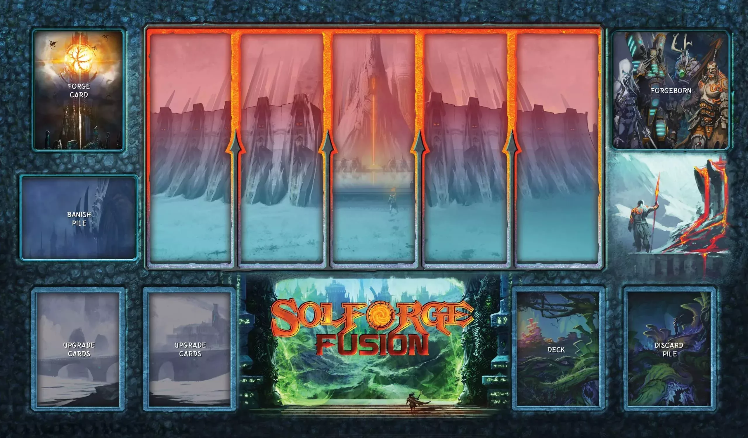 Solforge Fusion Premium Playmat for Card Games and Tournaments