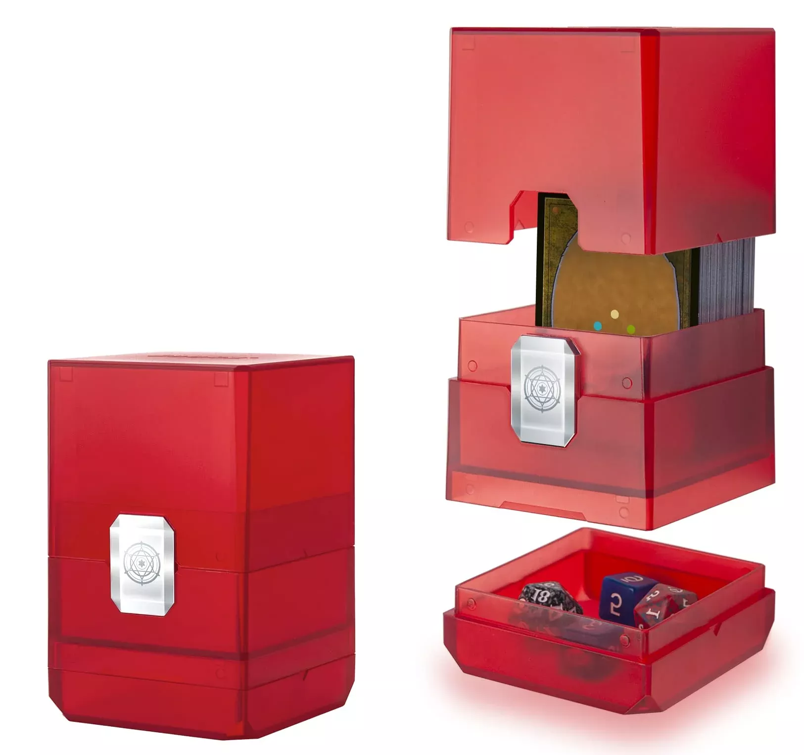 Sooez Heavy Duty Mtg Deck Card Box With Dice Storage, 100+ Deck Case B