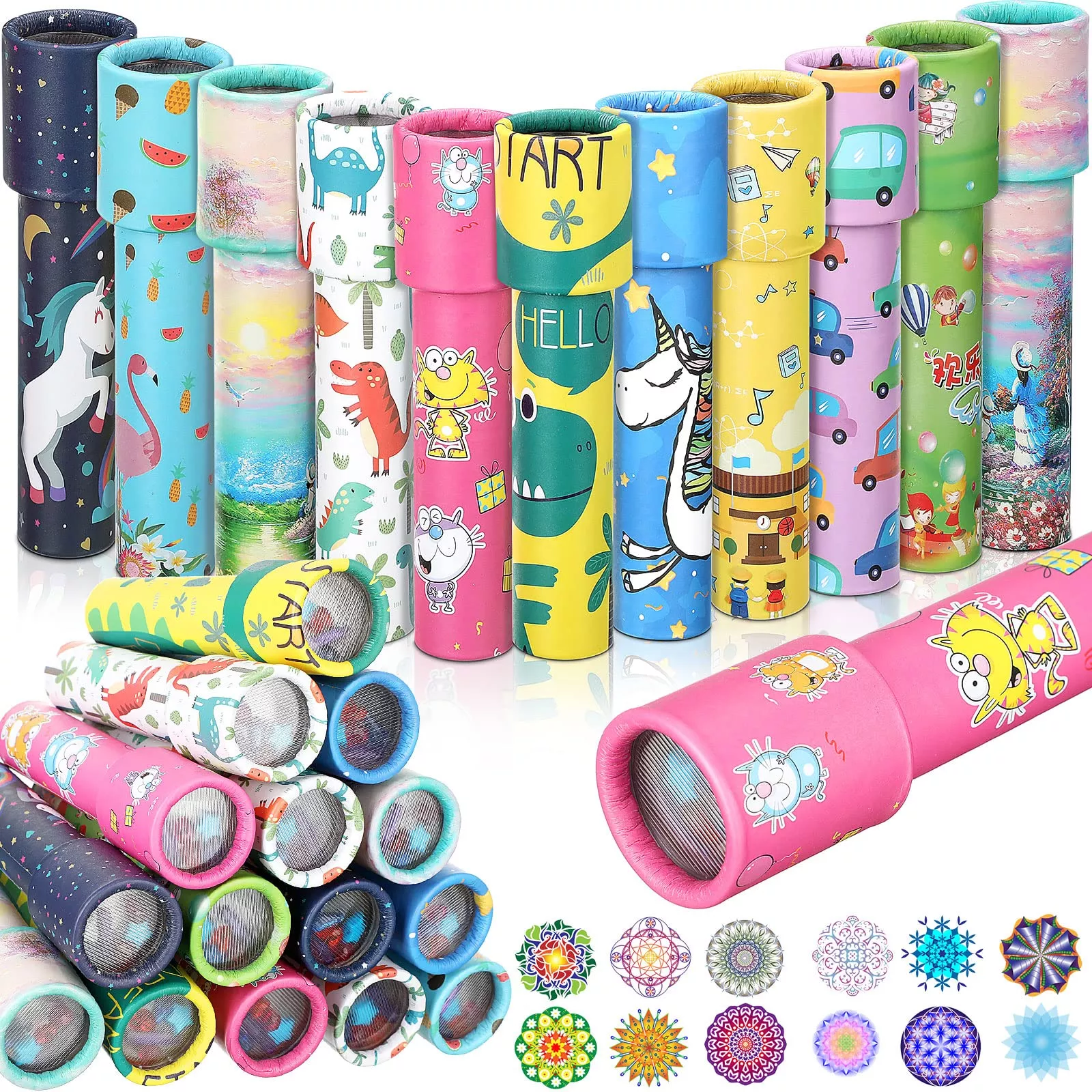 Sosation Magic Education Toys - Colorful Craft Paper, 24 Pack, Small