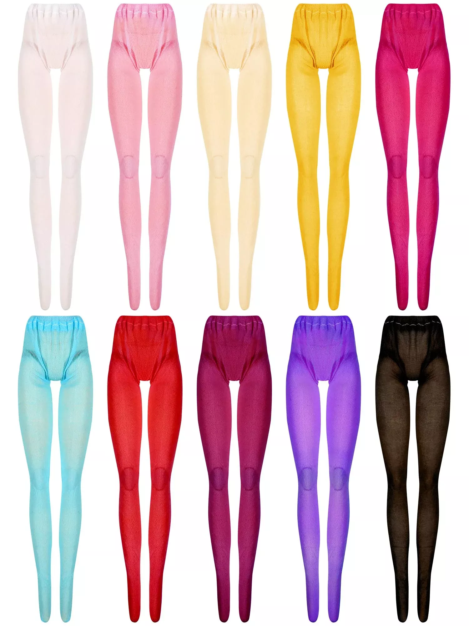 Sotiff Doll Socks for 11.8" Dolls, 10 Pairs, Multi