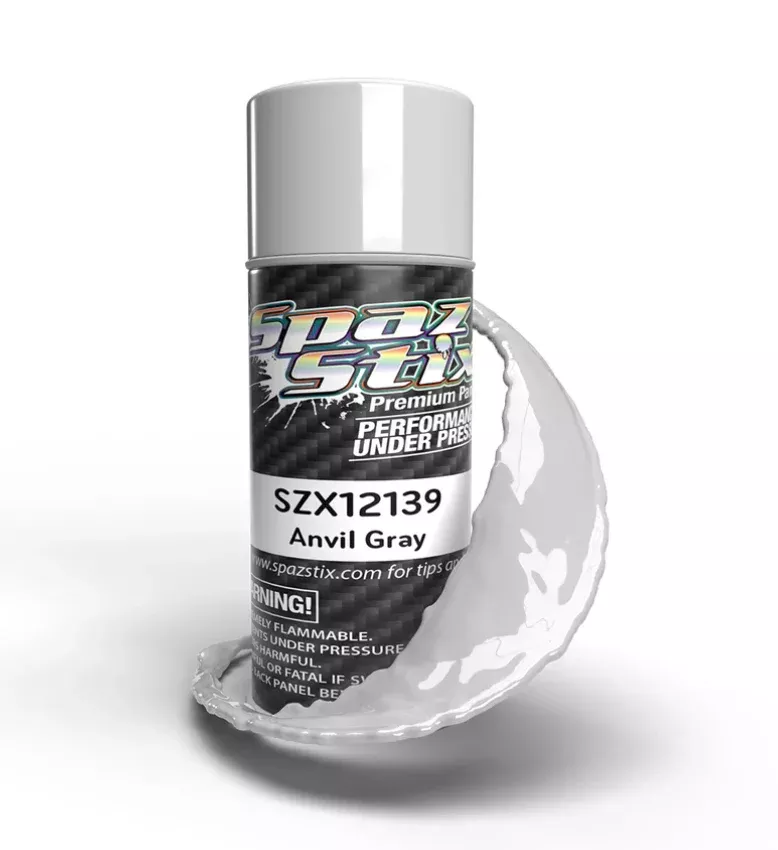 Spaz Stix 12139 Anvil Gray Paint 3.5oz Spray