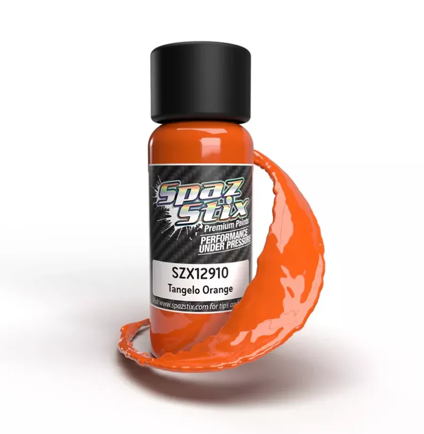 Spaz Stix 12910 Tangelo Orange Airbrush Ready Paint, 2oz Bottle