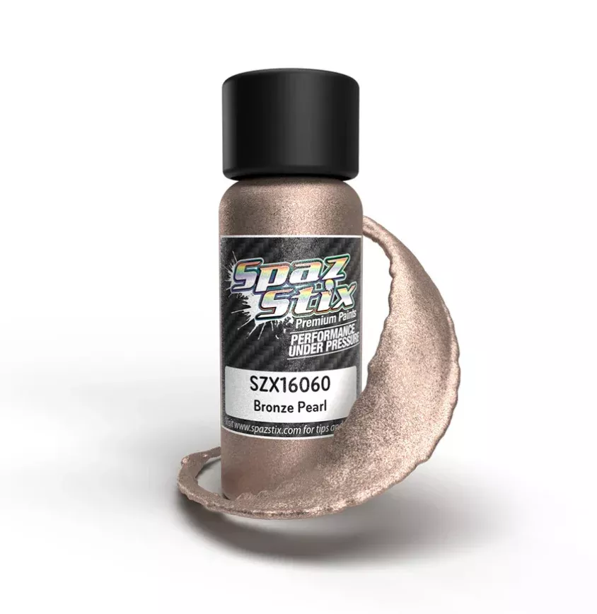 Spaz Stix 16060 Bronze Pearl Airbrush Ready Paint, 2oz Bottle