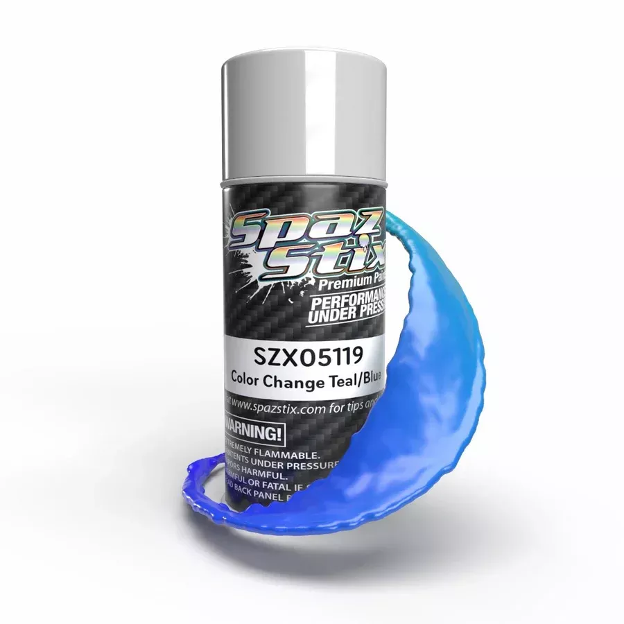 Spaz Stix 5119 Teal/BlueColor Change Aerosol 3.5oz Can